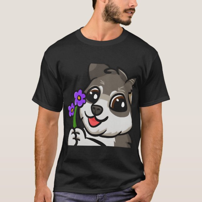 T-shirt Amis de la famille des fleurs de chien (Devant)