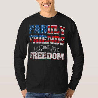 T-shirt Amis de la famille et liberté