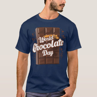 T-shirt amis de la journée mondiale du chocolat
