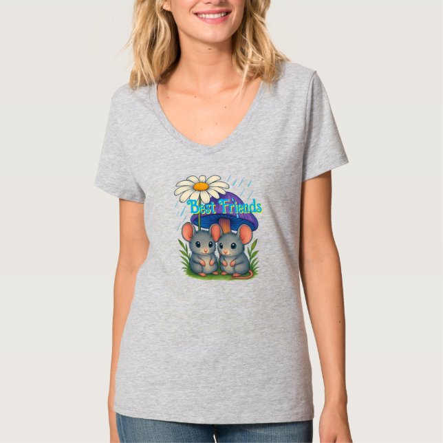 T-shirt Amis de la souris sur le terrain (Devant)
