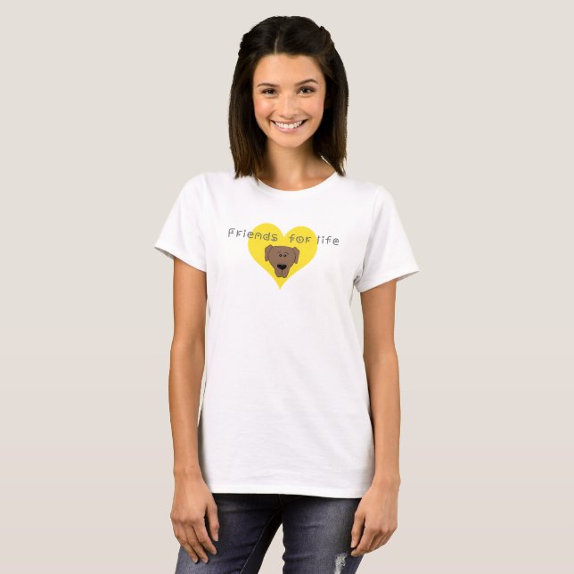 T-shirt Amis de la vie (Devant entier)