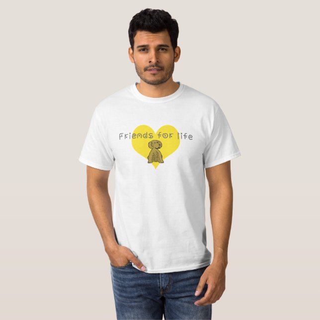 T-shirt Amis de la vie (Devant entier)
