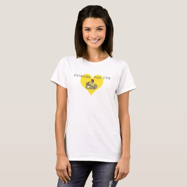 T-shirt Amis de la vie (Devant entier)
