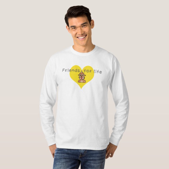 T-shirt Amis de la vie (Devant entier)