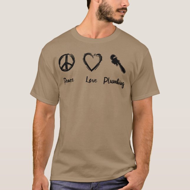 T-shirt Amis de l'amour de la plomberie (Devant)