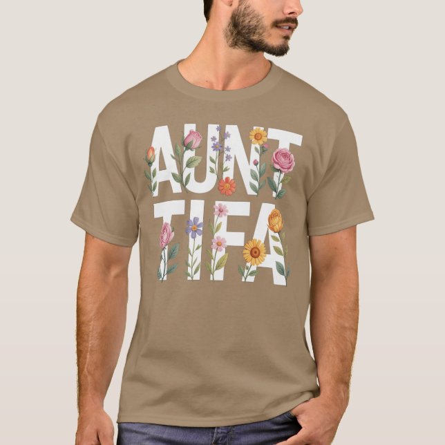T-shirt Amis de l'Auntifa florale (Devant)