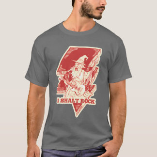 T-shirt Amis de l'illustration de guitare Rock Wizard
