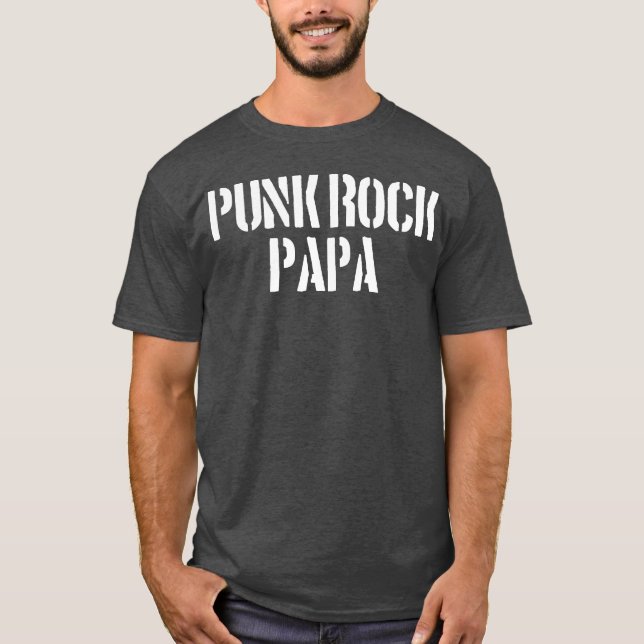 T-shirt Amis de Papa Punk Rock (Devant)