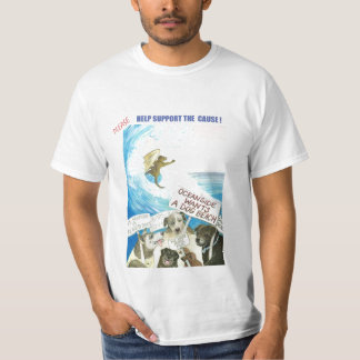 T-shirt Amis de plage de chien d'Oceanside