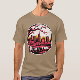 T-shirt Amis de Portland City Maine USA