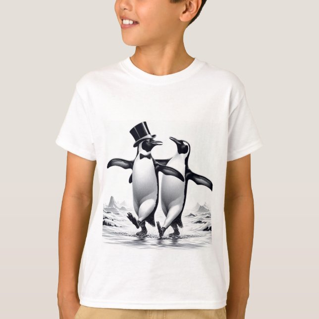 T-shirt Amis des pingouins (Devant)