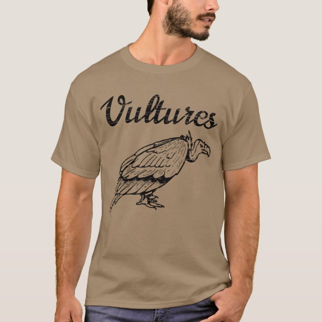 T-shirt Amis des vautours new wave punk rock (Devant)