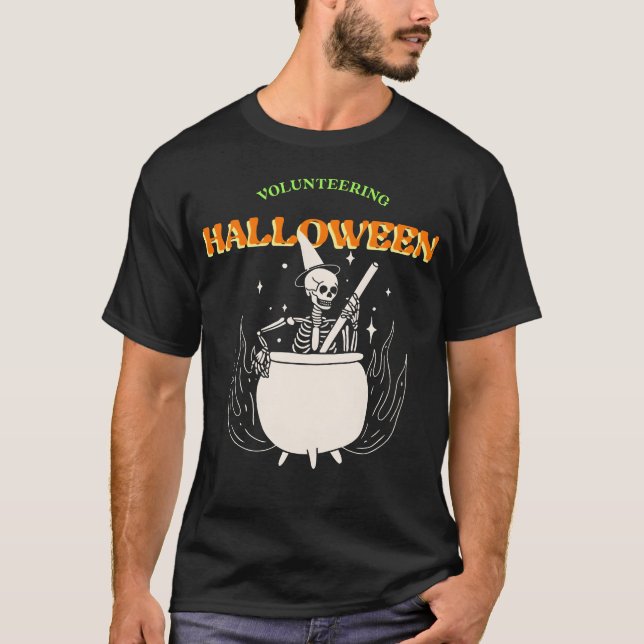T-shirt Amis d'Halloween bénévoles (Devant)