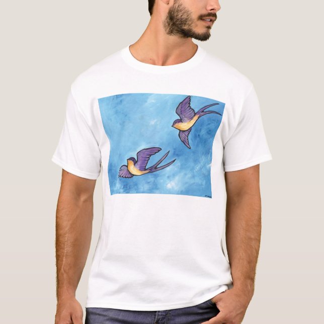 T-shirt Amis d'hirondelle de grange (Devant)