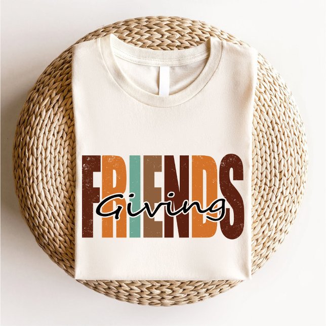 T-shirt Amis donnant l'automne Thanksgiving / Meilleur ami (Friends Giving Autumn Thanksgiving / Best Friend T-Shirt)
