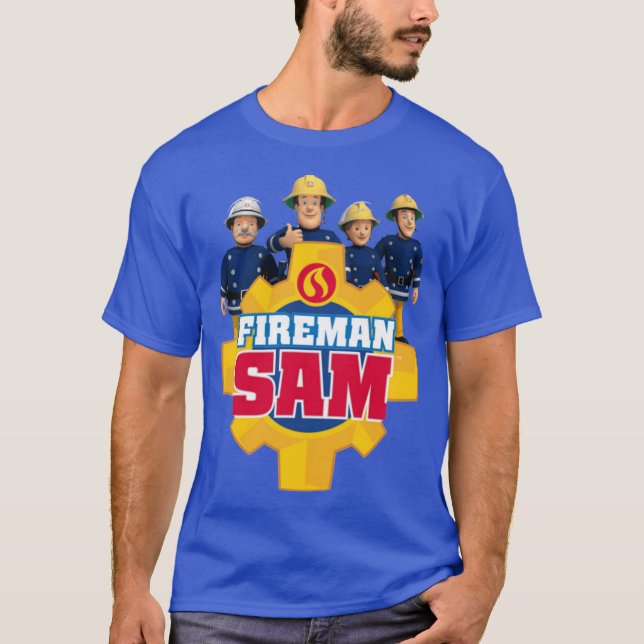 T-shirt amis drôles de sam le pompier (Devant)