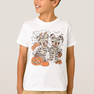 T-shirt Amis Drôles Souris Halloween Boo Momie Minnie