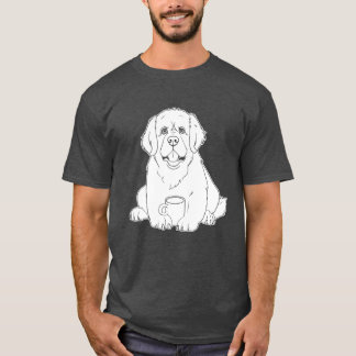 T-shirt Amis du chien St Bernard Café