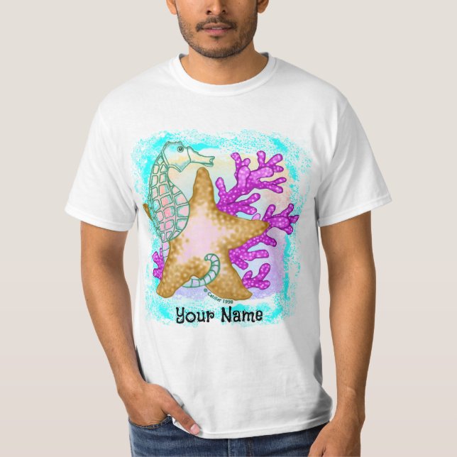T-shirt amis étoile de mer hippocampe (Devant)