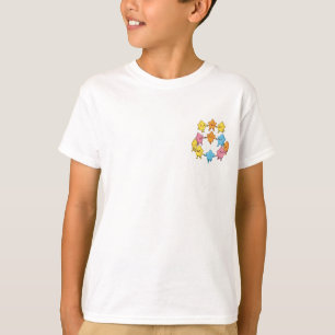 T-shirt Amis Étoiles Colorés Danseurs Enfants Joyeux
