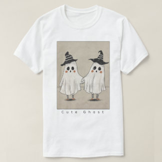 T-shirt Amis fantômes mignons Halloween | Fantômes Kawaii