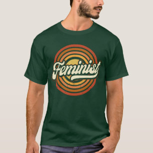 T-shirt Amis féministes rétro vintage des années 70