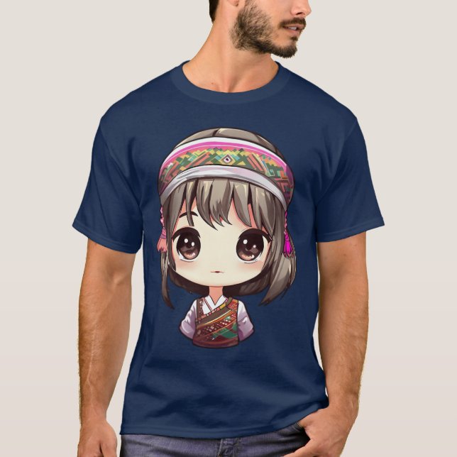 T-shirt Amis Hmong Anime (Devant)