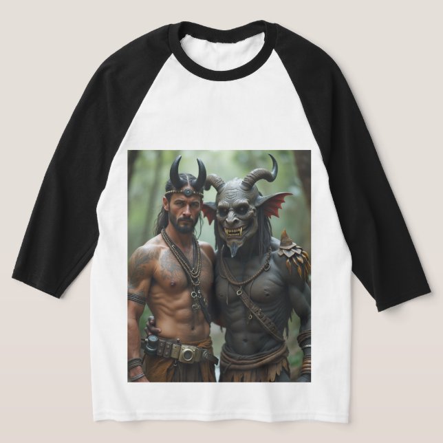 T-shirt Amis humains et animaux (Poser)