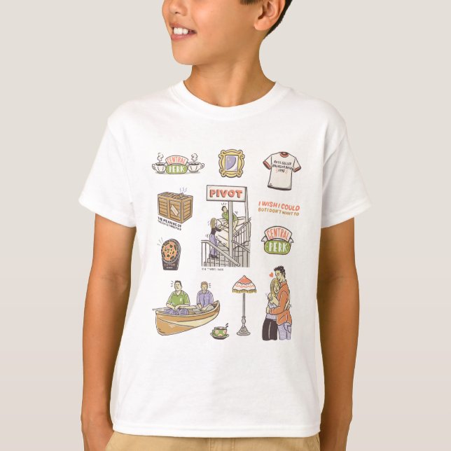 T-shirt AMIS™ | Icônes de dessin (Devant)