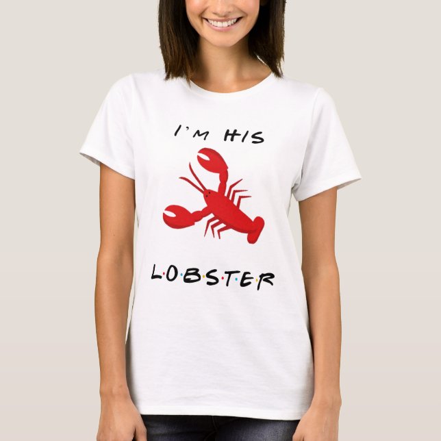 T-shirt Amis Je suis son homard (Devant)