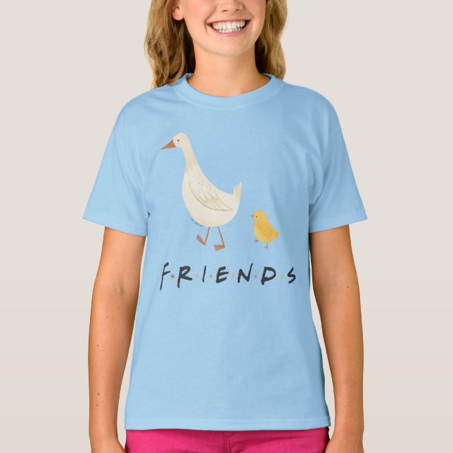 T-shirt AMIS™ | Le poussin et le canard (Devant)
