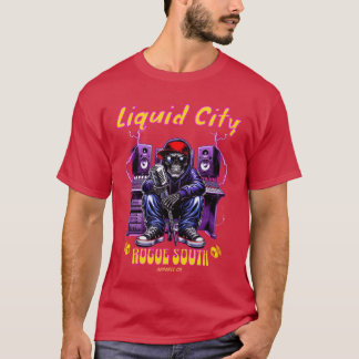 T-shirt Amis Liquid City Music