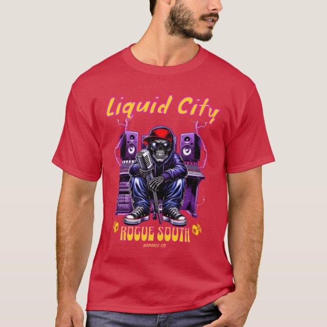 T-shirt Amis Liquid City Music (Devant)