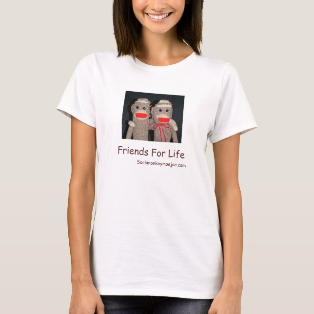T-shirt Amis pendant la vie (Devant)