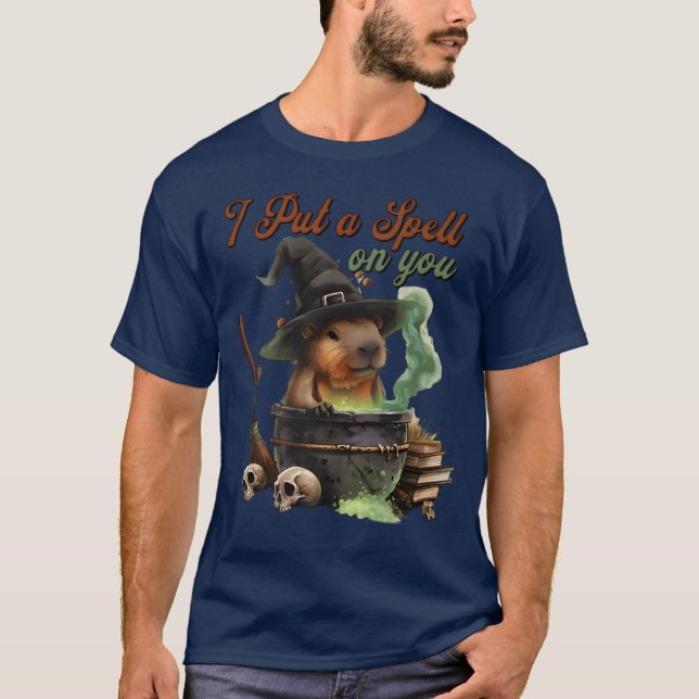 T-shirt Amis premium Halloween capybara (Devant)