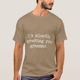 T-shirt Amis qui corrigent silencieusement votre grammaire