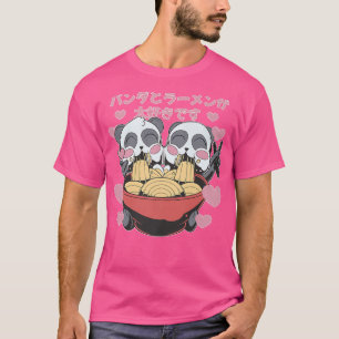 T-shirt Amis Ramen Pandas - Otaku Anime Manga