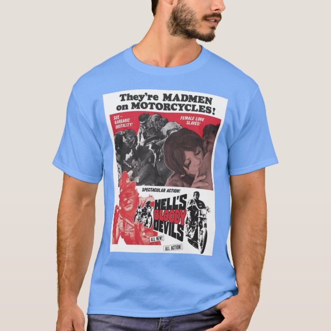 T-shirt amis rétro de Hells Bloody Devils (Devant)