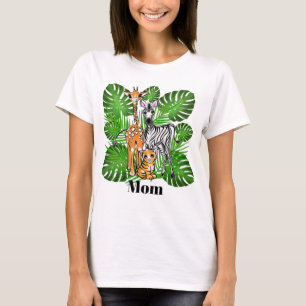 T-shirt Amis Safari - Giraffe, Zèbre, Tigre, jungle