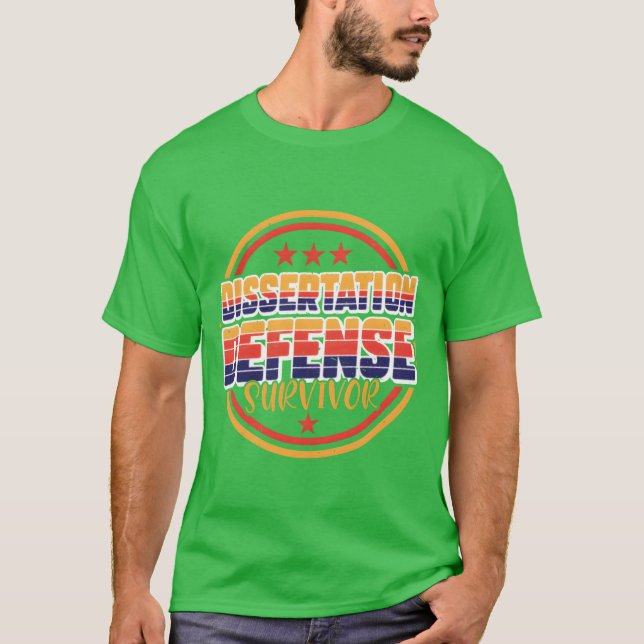 T-shirt amis survivants à la soutenance de thèse (Devant)