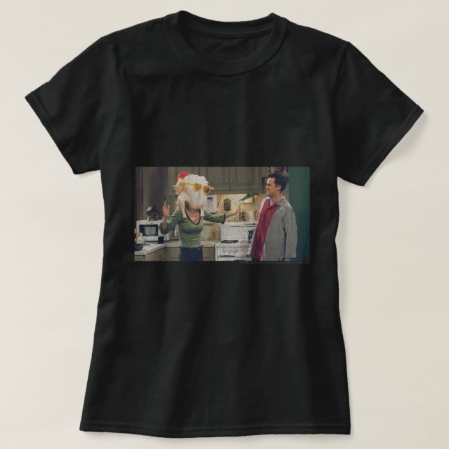 T-shirt Amis Thanksgiving Turquie Tête Monica Portrait (Design devant)