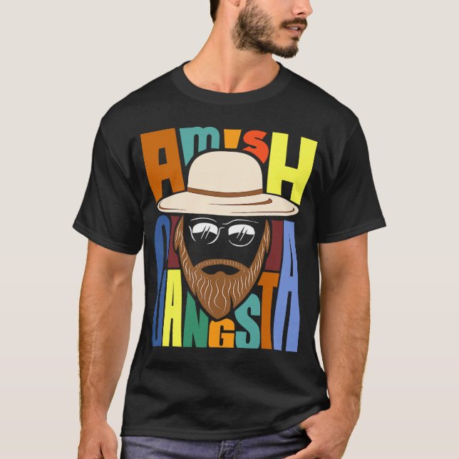 T-shirt Amish Gangsta (Devant)
