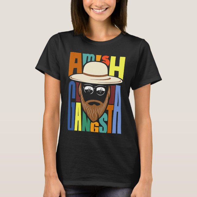 T-shirt Amish Gangsta (Devant)