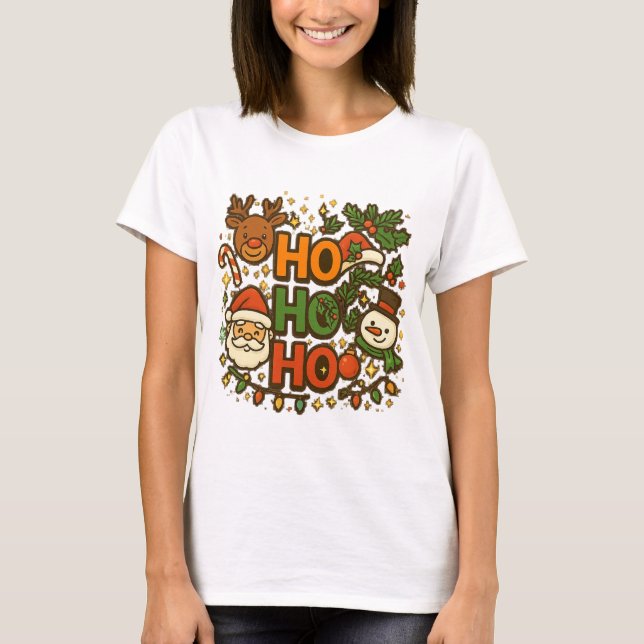 T-shirt AMITA | HO HO HO Holiday Crew Tee (Devant)