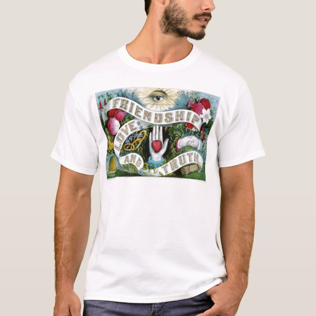 T-shirt Amitié, amour, et vérité (Devant)