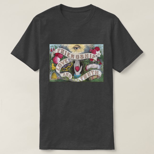 T-shirt Amitié, Amour, Vérité (Design devant)