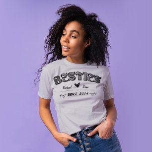 T-shirt Amitié de la bestie personnalisée