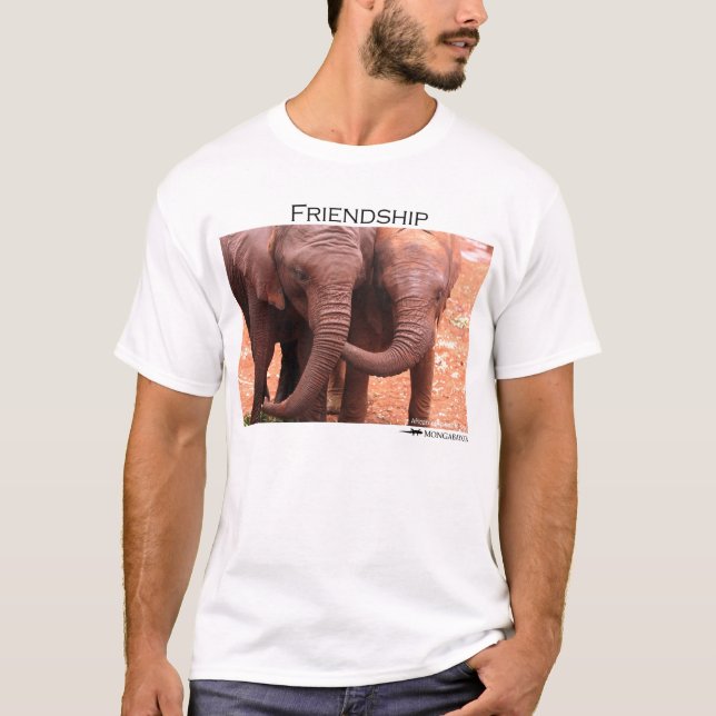 T-shirt Amitié - éléphants (Devant)