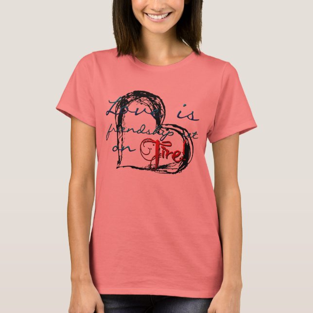 T-shirt Amitié en feu (Devant)