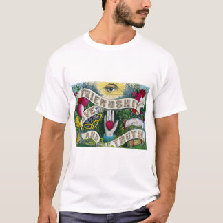 T-shirt Amitié ou l'oeil omniscient - Symbole vintage
